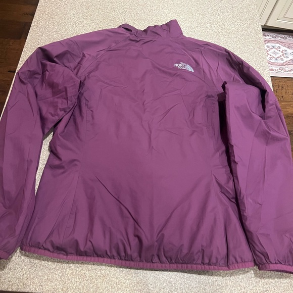 The North Face Maroon Jacket with Lime Zipper - Picture 6 of 8